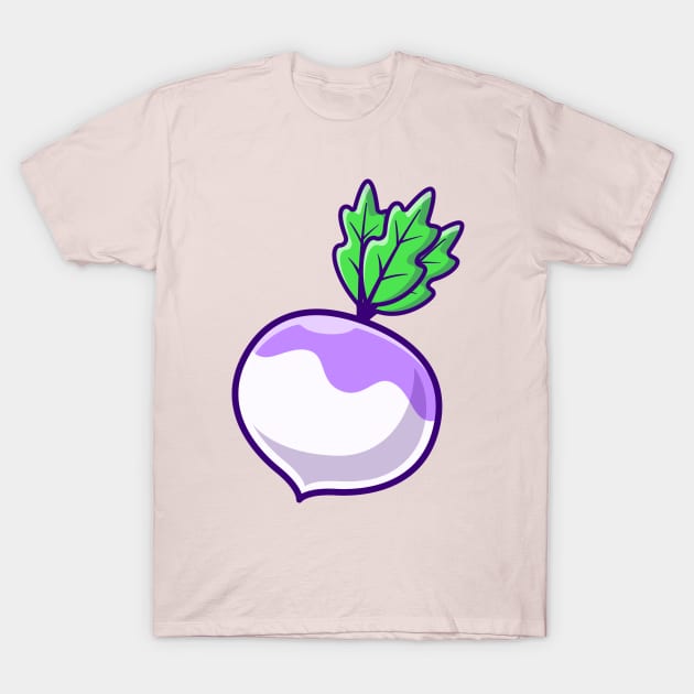 Turnip Vegetable Cartoon T-Shirt by Catalyst Labs